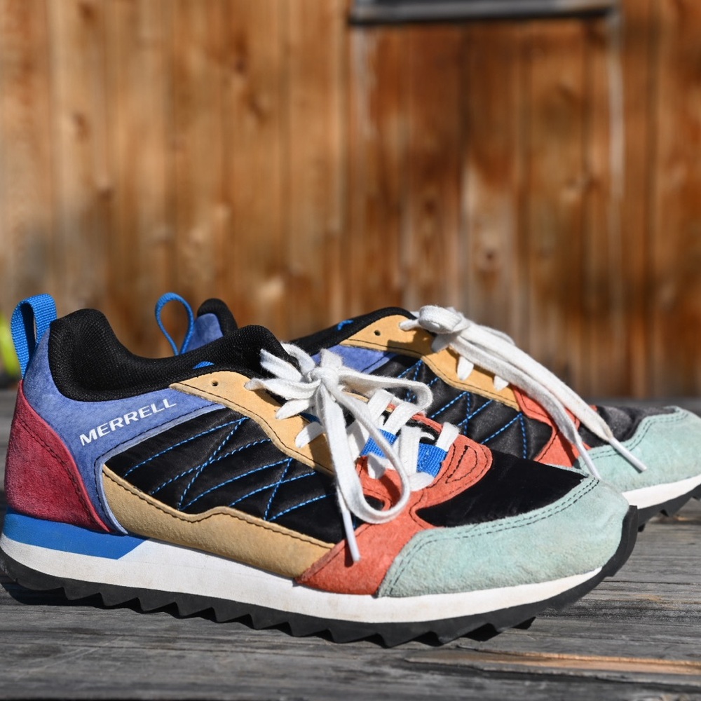 Merrell Blue and Black Sneakers Retro Style